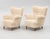 1940s Swedish Lounge Chairs Sheepskin Birch Pair For Sale - Image 4 of 7