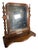 Rustic Vintage Vanity Mirror - Antique Wooden Dresser Tabletop Tilting Tilt Mirror - Chippy Rustic Painted Wood Mirror For Sale - Image 3 of 9
