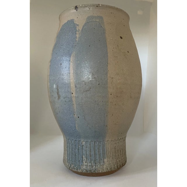 Mid-Century Modern Mid-Century Handmade Studio Pottery Vase Signed MC, GM3, #51 For Sale - Image 3 of 11