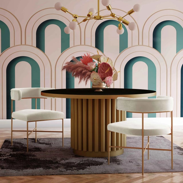 Kim Cream Performance Velvet Chair For Sale In Los Angeles - Image 6 of 7