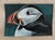 Realism “Puffin” Original, Acrylic Sea Bird Painting by Linda McDonough For Sale - Image 3 of 8