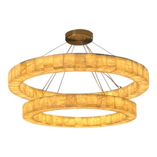 Rh Rivage Lueur Two-Tier Round Chandelier For Sale