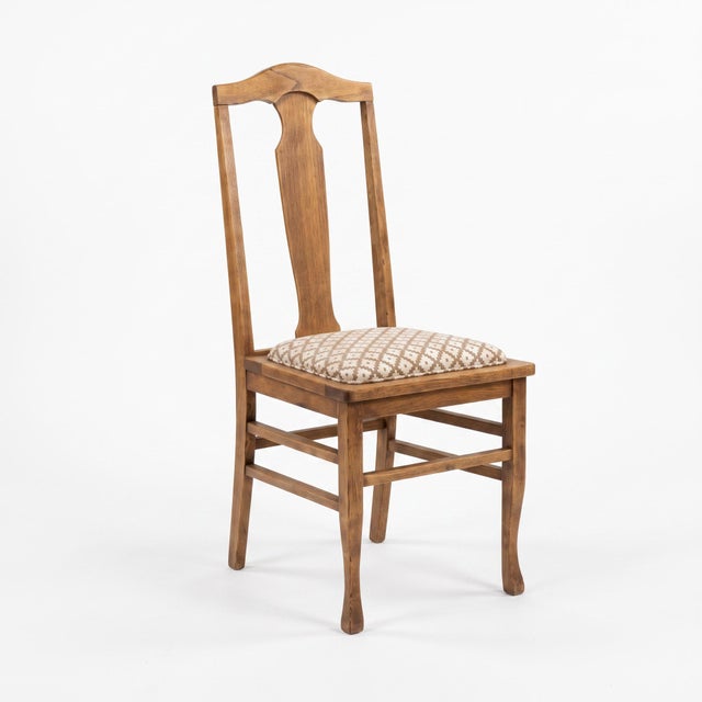 American Early 20th Century American Oak T-Back Side Chair For Sale - Image 3 of 6