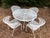 Russell Woodard 1970s Woodard “On the Terrace” Wrought Iron Patio Dining Set by Carolina Forge, Set of 5 For Sale - Image 4 of 12