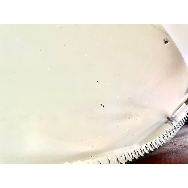 Large Oval Beveled Mirror, 1930s For Sale - Image 15 of 16