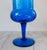 Glass Vintage Italian Empoli Blue Apothecary Pedestal Jar For Sale - Image 7 of 10