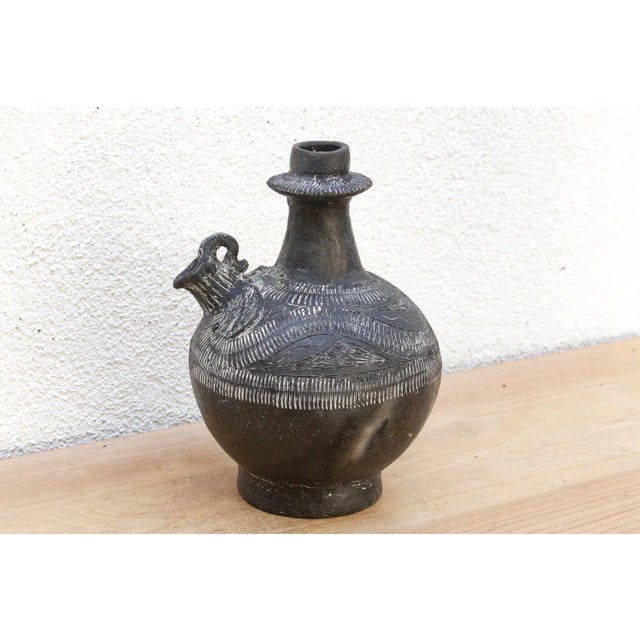 Zoomorphic Peruvian Chimu Blackware Vessel For Sale In Los Angeles - Image 6 of 10