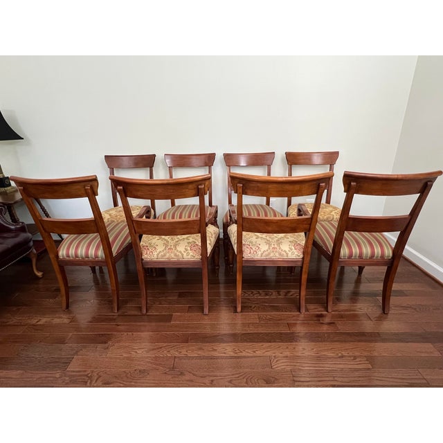 Ethan Allen Set of 8 Ethan Allen British Classics MacKenzie Dining Chairs For Sale - Image 4 of 12