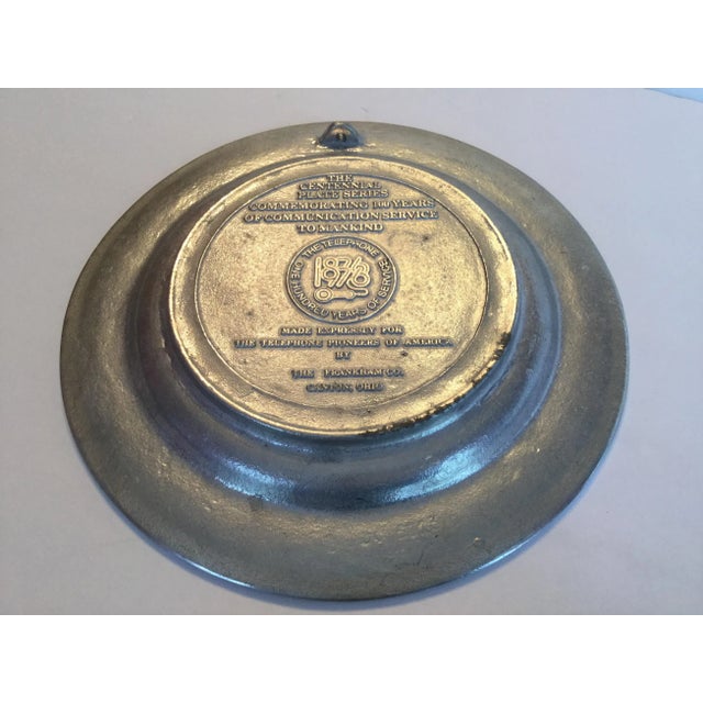 1970s 100 Years of Telephony Commemorative Plate For Sale - Image 5 of 13