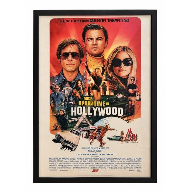 Once Upon a Time in Hollywood Quentin Tarantino 2019 Framed Movie Poster 42x29 For Sale - Image 14 of 14