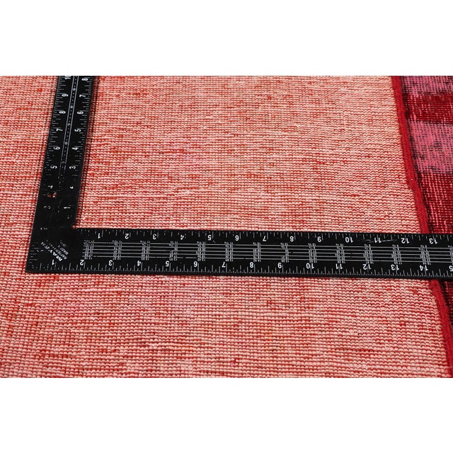 Textile Vintage Overdyed Skull Rug, 09'02 X 11'10 For Sale - Image 7 of 9