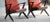 Red Pair of 1950's Easy Chairs by Bengt Ruda for Nordiska Kompagniet, Sweden For Sale - Image 8 of 11