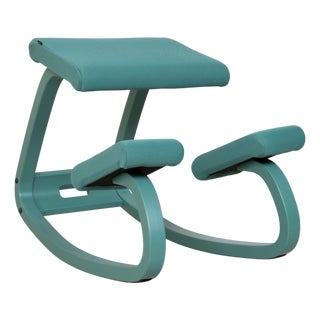 Varier Variable Monochrome Kneeling Chair Stool by Peter Opsvik For Sale