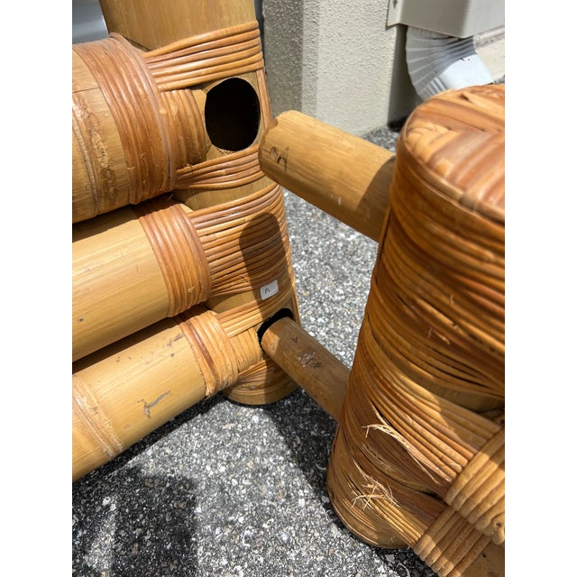 Bamboo King Size Poster Headboard Bed Footboard Rails For Sale - Image 11 of 12