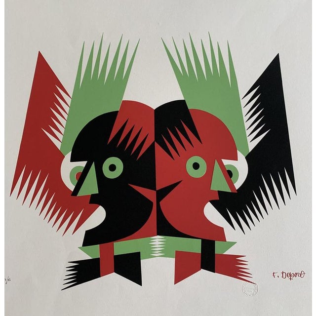 Fortunato Depero, The Twins, Multi-Colored Print on Paper, 1974 For Sale - Image 18 of 18