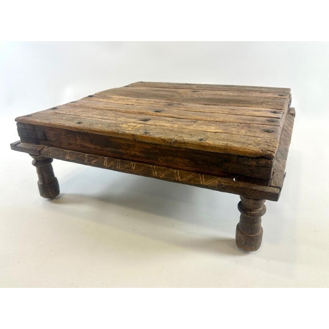 Indian Hand-Crafted Coffee Table For Sale - Image 3 of 14