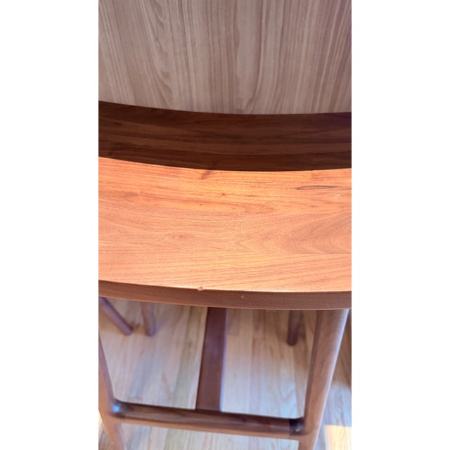 Esse Matte Walnut Counter Stool by Article Furniture For Sale - Image 4 of 5