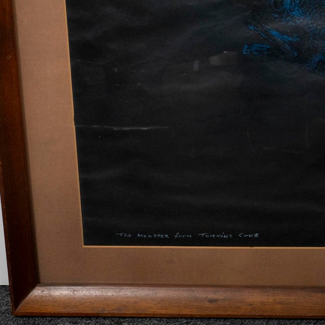 Modern Vintage Post-War Gyotaku Fish Monoprint For Sale - Image 3 of 7