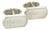 1990s Pair of Gucci Estate Mens Cufflinks Sterling Silver For Sale