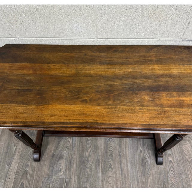 Vintage Jacobean Revival Sofa Table Console Table Hall Table For Sale - Image 10 of 13