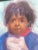 Textile Late 20th Century Oil on Canvas Portrait Painting of a Beautiful Navajo Child, Framed For Sale - Image 7 of 13