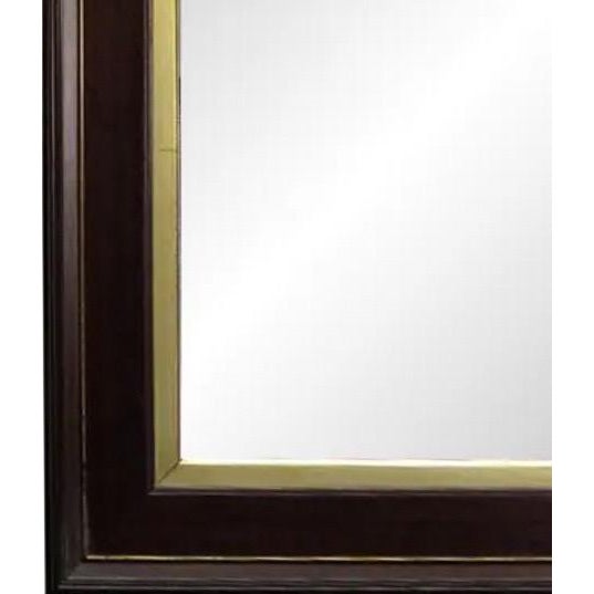 Brown Antique 19th Century Victorian Walnut Deep-Well Wall Mirror With Lemon-Gilt Liner For Sale - Image 8 of 11