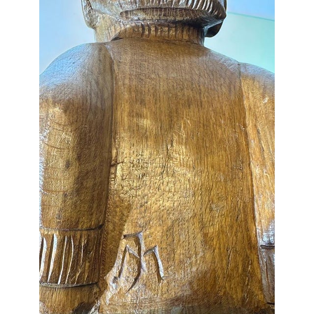 Carved Wooden Sculpture by Joris Minne For Sale - Image 4 of 5