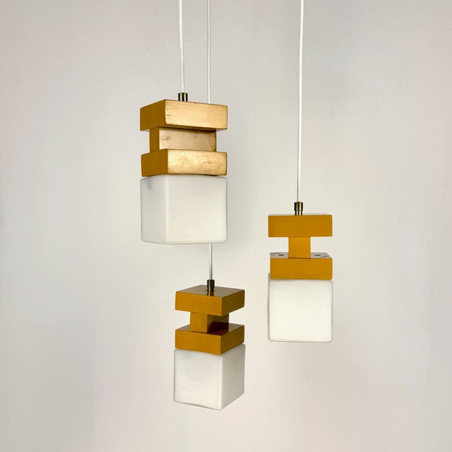 Mid-Century Modern Cascade Cube Pendant Lamp, Italy, 1970s For Sale - Image 11 of 11