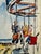 Rustic Henry Emil Salloch Original Watercolor on Paper Carousel. For Sale - Image 3 of 6