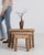 1970s Set Of Three Oak Brutalist Nesting Tables For Sale - Image 5 of 9