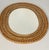 20 Th C Handmade Wicker Oval Wall Mirror For Sale - Image 4 of 4