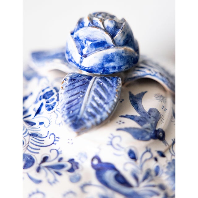 18th Century Antique Dutch Delft Faience Lidded Tureen For Sale - Image 11 of 13
