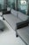Restoration Hardware Restoration Hardware Aluminum Outdoor Seating Group in Slate, Set of 4 For Sale - Image 4 of 11