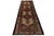Camel Vintage Hand-Knotted Kurdish Long Runner Rug With Diamond Medallions in Terracotta, Camel, and Indigo For Sale - Image 8 of 9