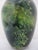 Suzanne Kindland Handblown Icefire Studio Art Glass Green Blue Mottled Vase For Sale - Image 9 of 12