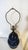 1960s Midnight Blue Double Gourd Vintage Ceramic Lamp For Sale - Image 12 of 13