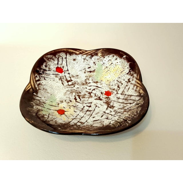 Ceramic Mid-Century Decorative Plate, West Germany, 1960s For Sale - Image 7 of 7