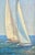 Sailboat Racing Nautical Yacht Scene – Original Vertical Painting by Tailroy, Unstretched (12.5" X 25") For Sale - Image 4 of 4