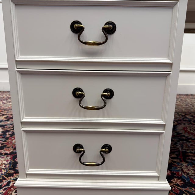 English Classic White Partner Desk For Sale - Image 13 of 18
