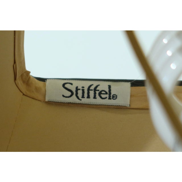 Black Regency Brass & Steel Table Lamps W. Black Shades - a Pair For Sale - Image 8 of 10