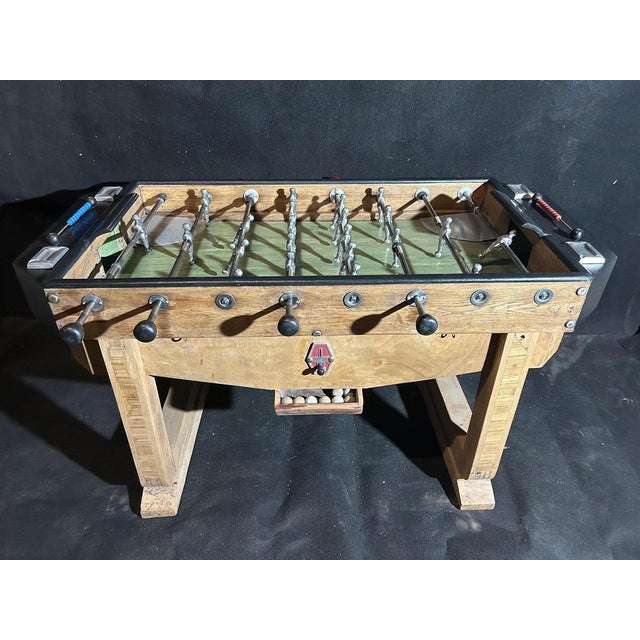 Brown Art Deco Table Football, 1950s For Sale - Image 8 of 8