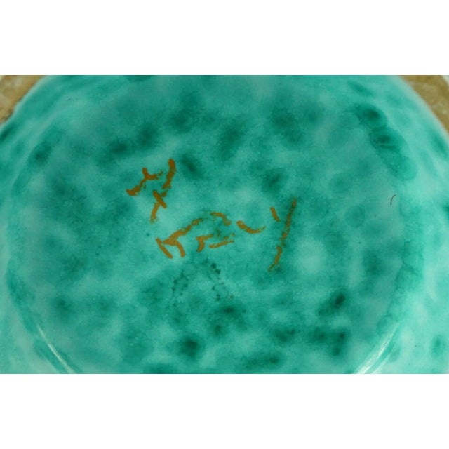 Art Deco Majolica Vase with Bas-Relief Flowers by Ugo Zaccagnini, Italy, 1930s For Sale - Image 16 of 18