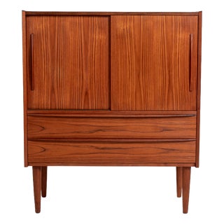 Teak Highboard, Denmark, 1960s For Sale