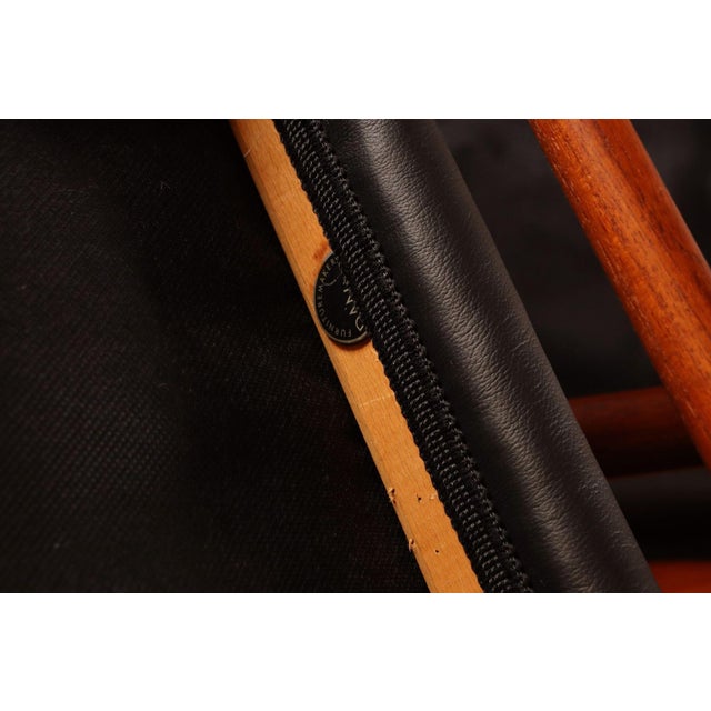 Set of Eight Danish Teak and Leather Niels O Møller Dining Chairs Models 75 & 56 For Sale - Image 16 of 18