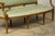 18th Century French Louis XVI Walnut Settee With Celadon Velvet For Sale - Image 17 of 18