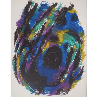 Alfred Manessier, Composition in Colors, 1960, Original Lithograph For Sale