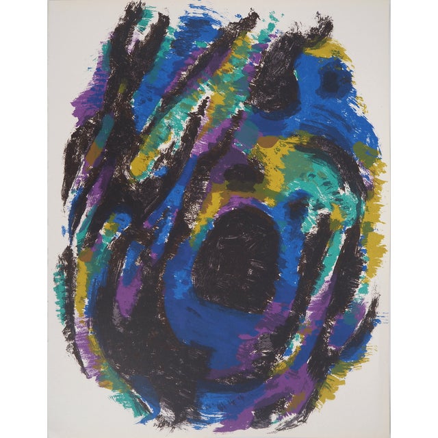 Alfred Manessier, Composition in Colors, 1960, Original Lithograph For Sale