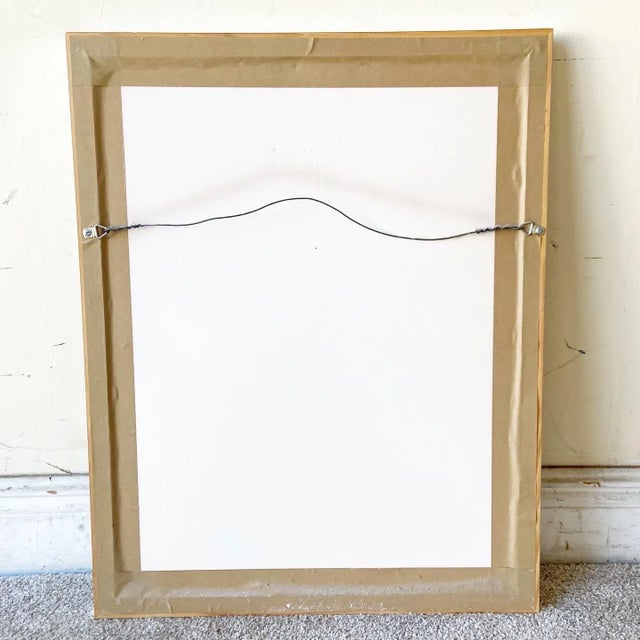 Art Nouveau Singed and Framed Painting For Sale In Miami - Image 6 of 7