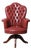 Vintage Chesterfield-Style Swivel Office Chair, 1960s For Sale