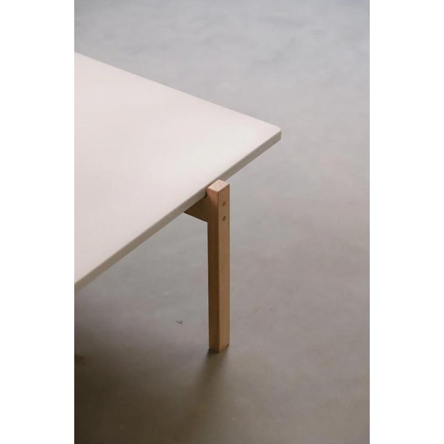 Eugene Light Concrete Top and Light Oak Legs Coffee Table by Eberhart Furniture For Sale - Image 6 of 10